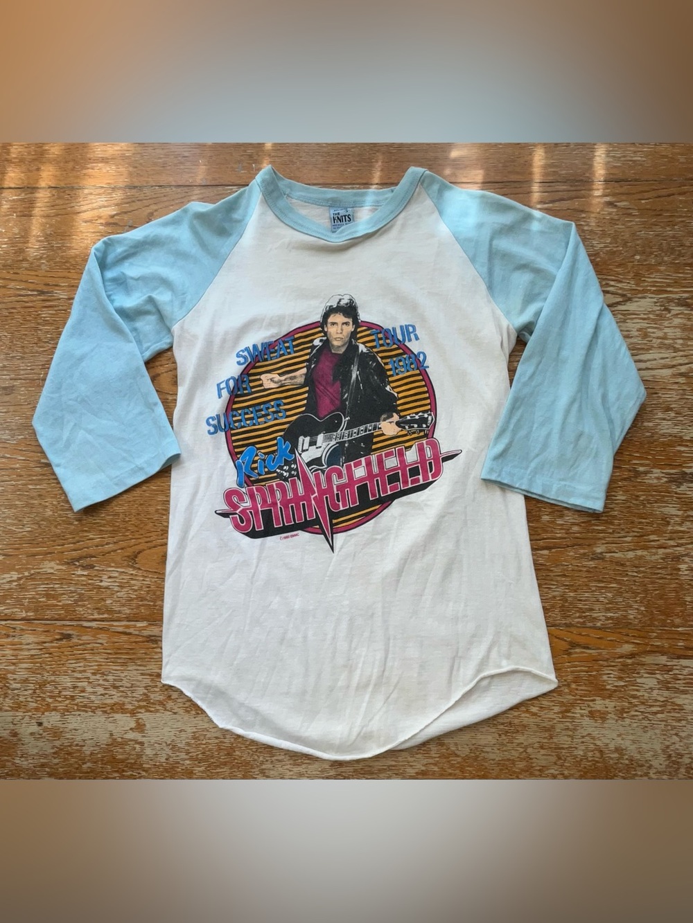 Vintage 1982 Rick Springfield Sweat For Success Tour Band T-Shirt Size Small